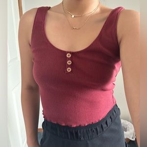 Garage henley tank top